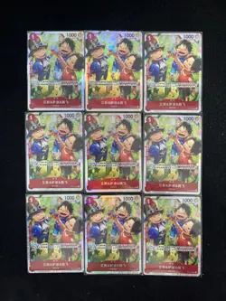 2025 One Piece TCG S-Chinese OP13-007 SR Sabo & Ace & Luffy Lot*9 LU57 - Image 2