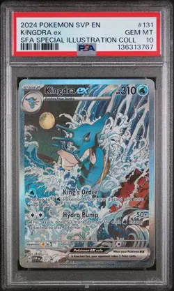 2024 POKEMON SHROUDED FABLE SPECIAL ILLUSTRATION COLLECTION KINGDRA EX PSA 10 - Image 1
