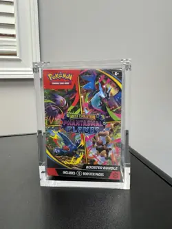 Pokemon Phantasmal Flames Elite Trainer Box ETB + Booster Bundle inAcrylic Cases - Image 4