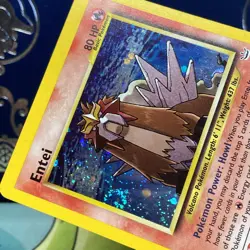Pokemon 2001 Entei Neo Revelation 6/64 Holo SWIRL Rare LP - Image 5