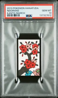 2013 POKEMON HANAFUDA KANTO MARCH NIDORANS PSA 10 - Image 1