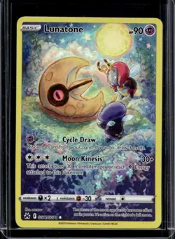 2023 Pokemon SWSH Crown Zenith Lunatone Galarian Gallery #GG11/GG70 - Image 1