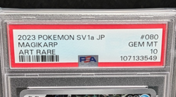 2023 Pokemon SV1a JP Magikarp Art Rare #080 PSA 10 Gem Mint - Image 3