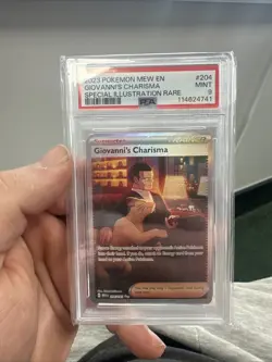 Pokemon Giovanni's Charisma PSA 9 Mint 204/165 SIR SV: Scarlet & Violet 151 - Image 1