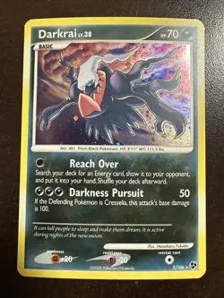 Darkrai 3/106 Holo Pokemon TCG Great Encounters (surface Dings) - Image 1
