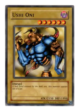 Yugioh- 1X Ushi Oni - Common - Unlimited - MP1-013 - Near Mint - Image 1