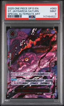 One Piece OP13 God Demon Pack Red Parallel FIVE ELDERS SEQUENTIAL PSA 10 + 9 - Image 3