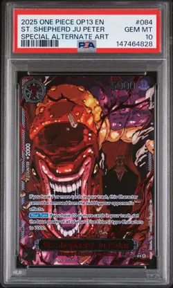 One Piece OP13 God Demon Pack Red Parallel FIVE ELDERS SEQUENTIAL PSA 10 + 9 - Image 4