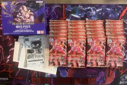 One Piece Unsealed OP-14 English Booster Box + Dash Pack + 24x EB-03 Pack BUNDLE - Image 1
