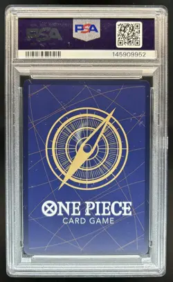 2026 One Piece Azure Sea's Seven Dracule Mihawk Special Alt Art #OP12-030 PSA 10 - Image 2