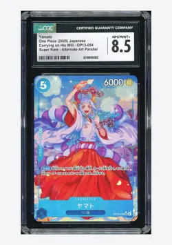 One Piece CGC 8.5 Yamato SR Alternate Art 2025 OP13-054 OP13 Japanese - Image 1