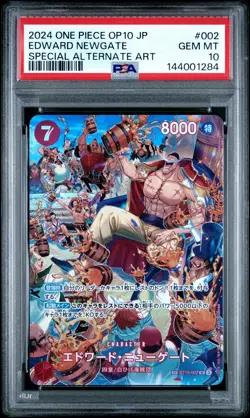 2024 ONE PIECE JPN OP10-ROYAL BLOOD SPECIAL ALTERNATE ART EDWARD NEWGATE PSA 10 - Image 1