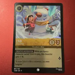 Disney Lorcana Winterspell COLDFOIL #2/204 Lilo Snow Artist NM - Image 1