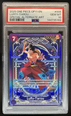 2025 One Piece Luffy-Tarou Special Card Alt Art #ST18-005 PSA 10 - Image 1