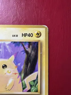 Pikachu 025 Missing No Symbol Error Japanese Base Pokemon Card DMG - Image 4
