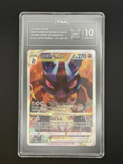 Lucario VSTAR Pokemon TCG Crown Zenith Black Star Promo Card TAG 10 - Image 1