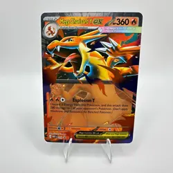 Pokemon Mega Charizard Y ex 030 Mega Evolution Black Star Promo Holo TCG Card - Image 1
