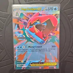 Pokemon Mega Feraligatr EX Full Art Holo Rare 043/217 ASCEND HEROES 370 HP Card - Image 1