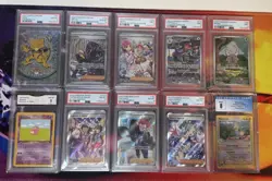 Graded Pokemon Card Lot Of 10! PSA 8-10 And More! Modern Vintage Holos - Image 1