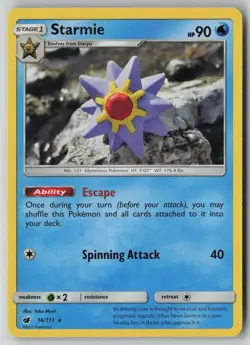 Starmie 16/111 Pokemon Crimson Invasion Rare Lightly Played Card (LP) - Image 1