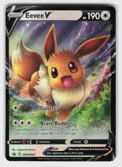 SWSH: Sword & Shield Promo Cards #SWSH065 Eevee V Holo - Image 1