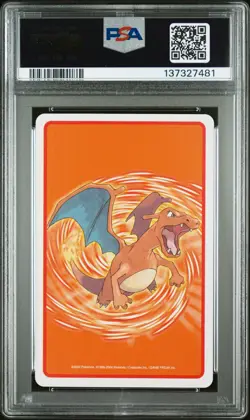 2004 POKEMON FIRERED VERSION PLAYING CARDS 7 OF SPADES OMANYTE PSA 10 - Image 2