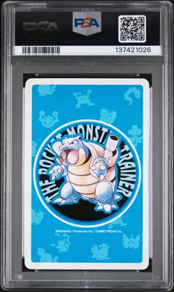 1998 POKEMON BLUE VERSION PLAYING CARDS 2 OF DIAMONDS #011B METAPOD PSA 9 - Image 2