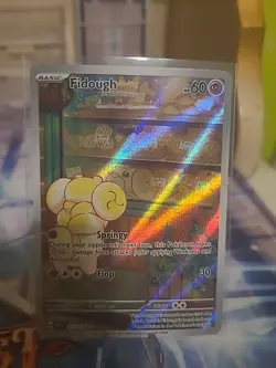 Pokemon TCG Fidough Scarlet & Violet Base Set Holo Illustration Card 213/198 - Image 1