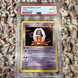 1999 Pokemon Game Base Shadowless 1st Edition English Card-PSA 8 Jynx 31/102 - Image 1