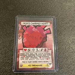 Binding of Isaac Four Souls Promo Card "Mom's Charmed Heart" - Image 1