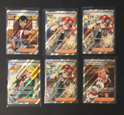 Lot of 6, Pokemon Trainer Full Art Cards SP NM - Image 1