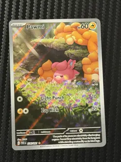 Pokemon TCG Pawmi Illustration Rare Card 226/091 SV Paldean Fates - Image 1