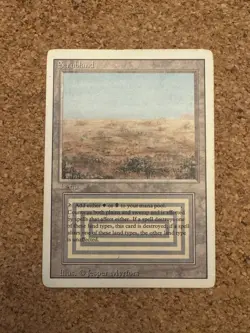 Magic MTG Revised Scrublands Duel Land - Image 1