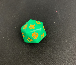 MTG Teenage Mutant Ninja Turtles TMNT Spindown D20 dice - Orange - Image 1