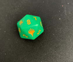 MTG Teenage Mutant Ninja Turtles TMNT Spindown D20 dice - Orange - Image 2