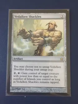 MTG Magic the Gathering Vedalken Shackles (164/165) Fifth Dawn LP - Image 1