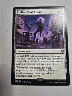 Endless Foot Assault MTG Commander: Teenage Mutant Ninja Turtles 8 R NM - Image 1