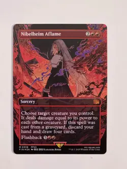 Nibelheim Aflame - M0339 Foil (Borderless) - Final Fantasy - MTG - NM - Image 1