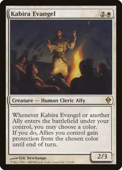 1x LP Kabira Evangel MTG Zendikar SV - Image 1