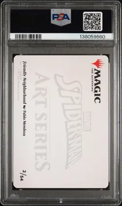 2025 MTG MARVELS SPIDER-MAN ART SERIES GOLD STAMPED FRIENDLY NEIGHBORHOOD PSA 10 - Image 2