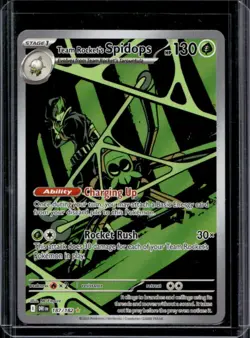 2025 Pokemon Destined Rivals Team Rocket's Spidops #187/182 - Image 1