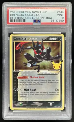 2019-2023 Pokemon SWSH Black Star Promos Greninja #SWSH144 PSA 9 - Image 1