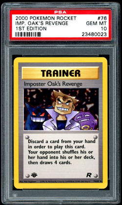 POKEMON IMP. OAK'S REVENGE 2000 ROCKET 1ST EDITION #76 PSA 10 - Image 1