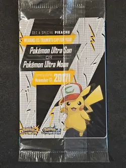 Sealed NM-Mint Ash's Pikachu - SM108 - Promo - SM Black Star Promo Pokemon (1B) - Image 2