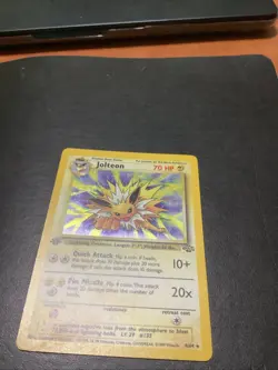 Pokemon Jolteon TCG Jungle Holo Card 1st Edition - Image 1