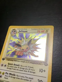 Pokemon Jolteon TCG Jungle Holo Card 1st Edition - Image 2