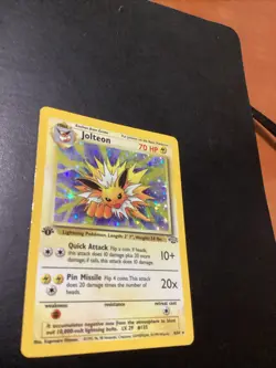 Pokemon Jolteon TCG Jungle Holo Card 1st Edition - Image 3