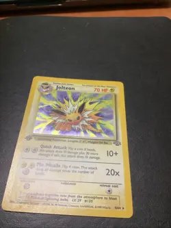 Pokemon Jolteon TCG Jungle Holo Card 1st Edition - Image 4