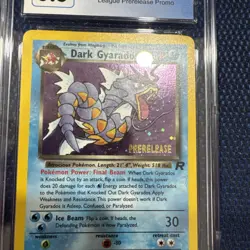Mouth Swirl Dark Gyarados Pokemon 1999 Team Rocket 8/82 Prerelease Promo CGC 8.5 - Image 3