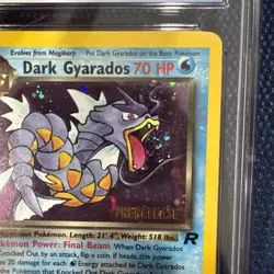 Mouth Swirl Dark Gyarados Pokemon 1999 Team Rocket 8/82 Prerelease Promo CGC 8.5 - Image 4